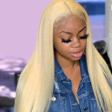 Msbeauty Wholesale 613 Virgin Blonde Hair Weave Bundles Brazilian Human Hair 613 HD lace Frontal Closure With Bundles
