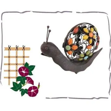 lawn ornaments iron snail decoration