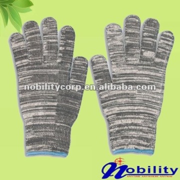 Black And White 10g Cotton Knit Working Glove