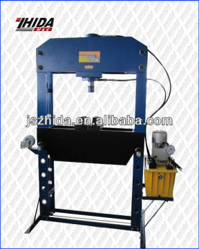 100ton electrical power shop press with gauge,movable ram
