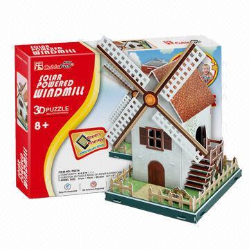 Solar-powered Toy Windmill with EN 71 Certificate