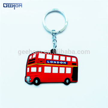 personalized soft plastic key ring