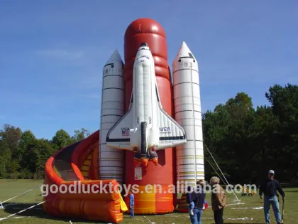 Inflatable rocket slide/ inflatable rocket dry slide