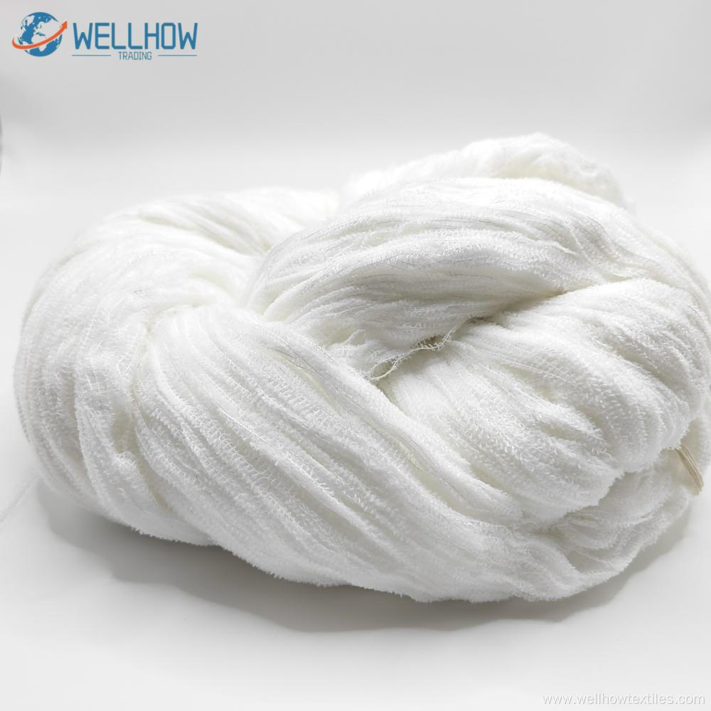 1/5.5NM POLYESTER HALF VELVET YARN WITH SEQUIN