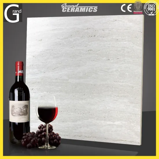 2015 Made In China Polished Tiles Travertine Stone Series cheap Dubai Price Floor Tiles