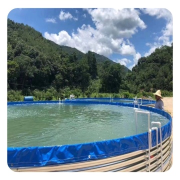 Professional Steel Plate and PVC Liner Biofloc Fish Farming Tank System for Tilapia and Catfish