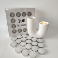 100 pack Diwali unscented white Christmas tealight candle