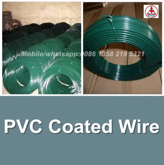 china anping factory epoxy coated binding wire for mesh fence