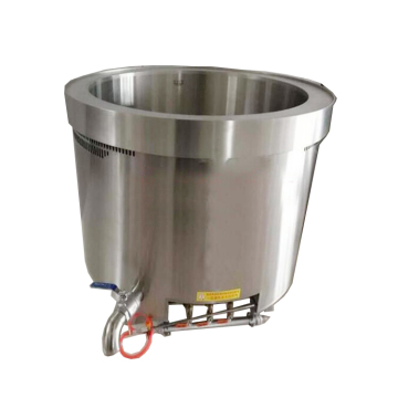 Máquina de ebulição de grande capacidade de aço inoxidável industrial para leite, milho, arroz e frango