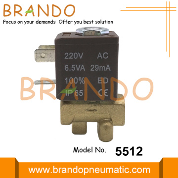 5512 Válvula solenoide de latón tipo cemo G1/4 &#39;&#39; 220V