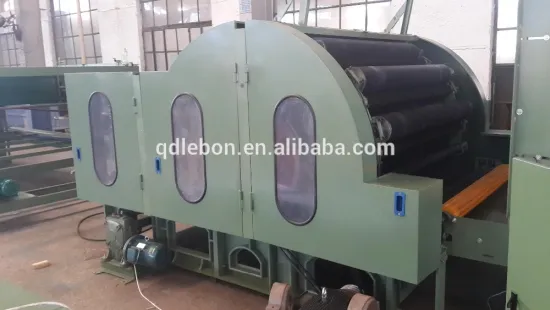 Nonwoven single-cylinder double-doffer carding machine