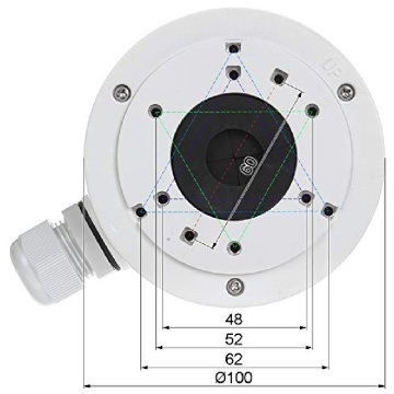 Boîte de jonction DS-1280ZJ-XS pour mini caméras de globe oculaire