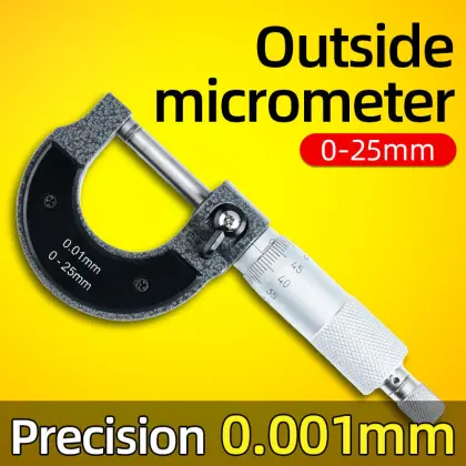 Digital Micrometer 0-75mm High Precision Measurement 0.001mm Accuracy