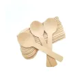 Mini posate cucchiaio multiuso in legno usa e getta