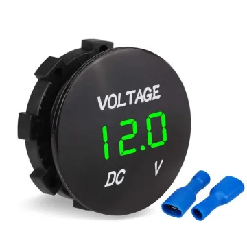 12V-24V Universal Digital Display Voltmeter LED for Car, Motorcycle, Auto, Truck, Ship