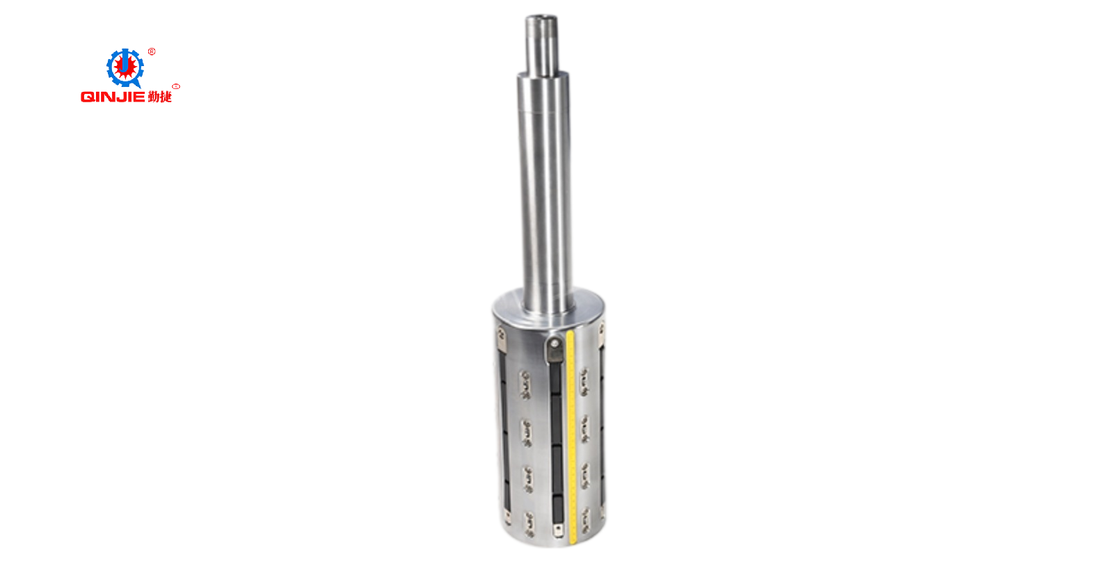 Eixo pneumático de haste passante de aço de 6 polegadas com polia