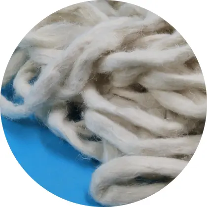 Bleached Natural Hemp Fiber Top for Spinning