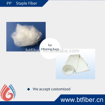 Good quality PP staple fiber for filtering bags