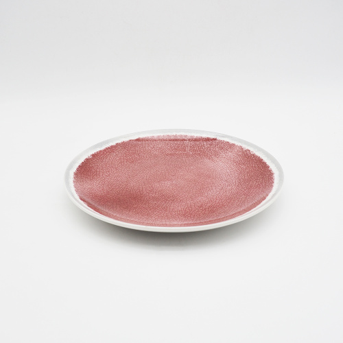 Placas de cerâmica de esmalte reativo, conjunto de jantar moderno