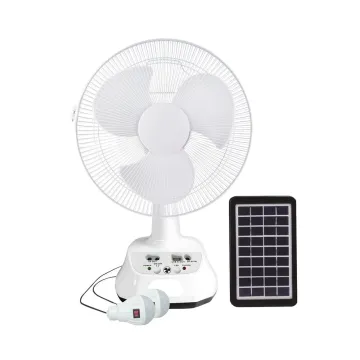 Good Quality 12 Inch Solar Fan, DC Solar Fan, Rechargeable Electric Table Fan: Find the Perfect Outdoor and Indoor Cooling Solution