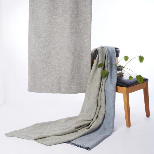 High Quality Solid Design Thick Linen Dimout Curtain