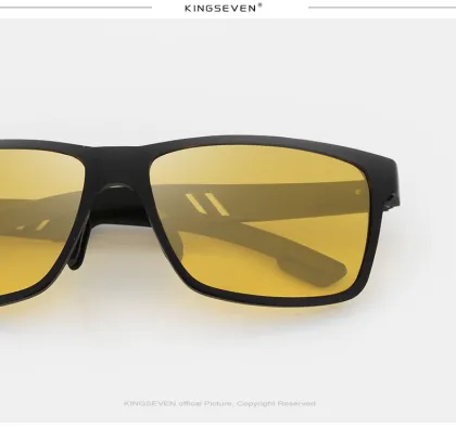KINGSEVEN Aluminum Polarized Night Vision Sunglasses for Men