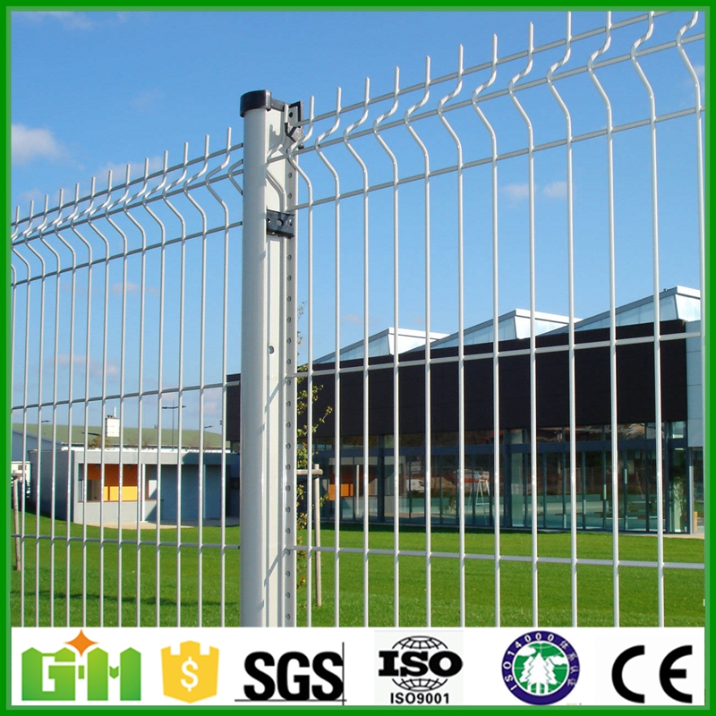 polyester coating bending welded wire mesh fence