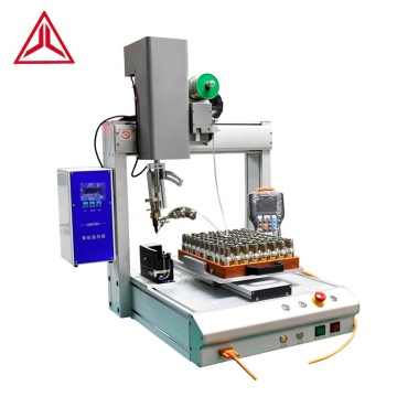 3-Axis Desktop LED Bulb Soldering Machine with Wire Feeding Jig