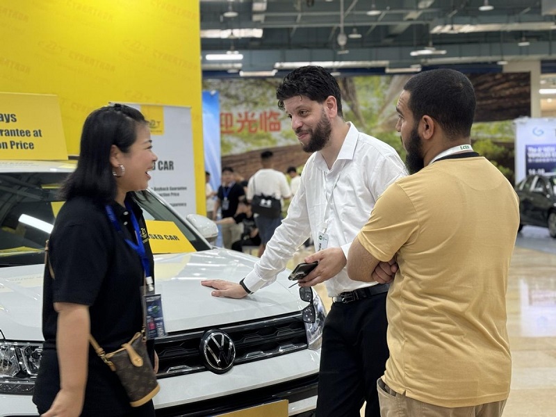 Chongqing Jinyu Import & Export Co., Ltd. and CBT, the used car export platform, participated in the Auto Export Industry Belt Expo
