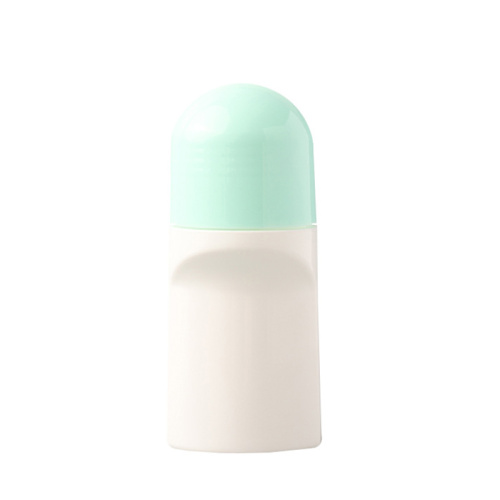 75 ml 50 g rotolo HDPE su bottiglie in plastica bottiglia di contenitore deodorante bianco 30 ml