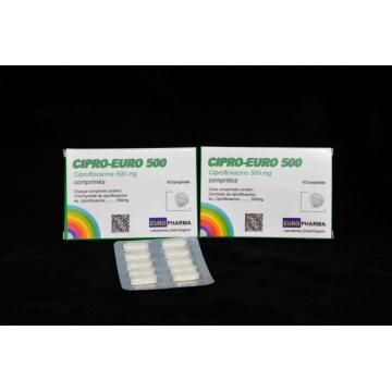 Ciprofloxacina tableta USP 500MG