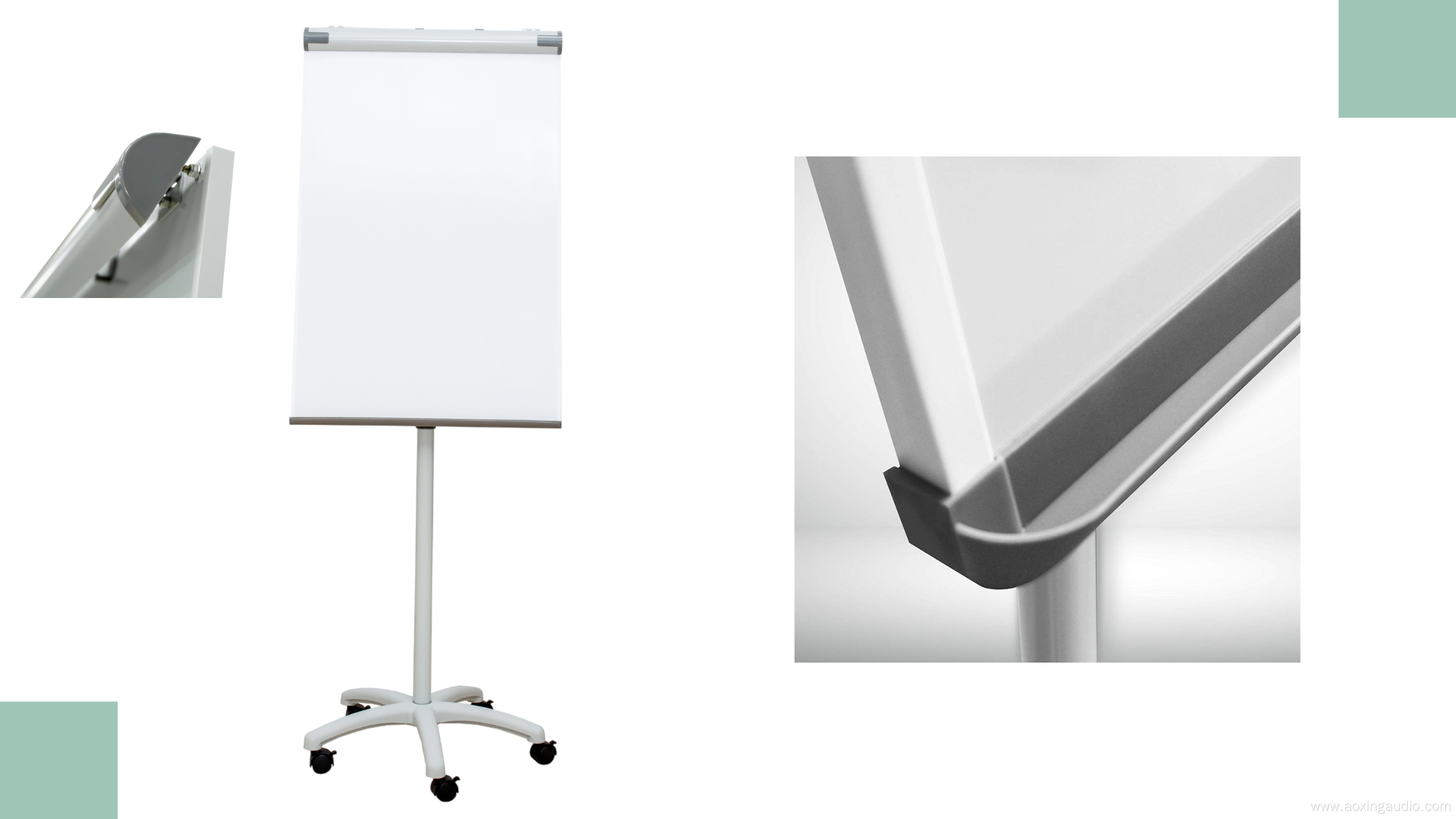 High Quality Melamine Flipchart Durable Easel Whiteboard