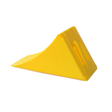 Yellow Plastic Wheel Chock for Vehicle Safety