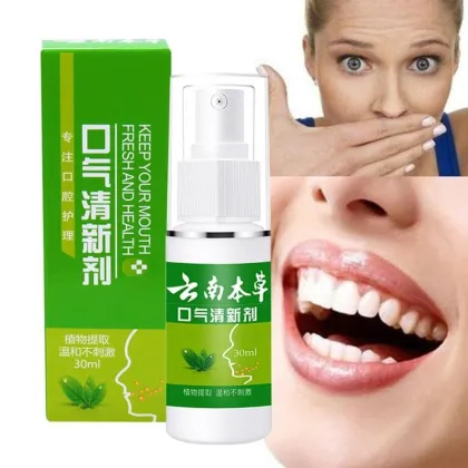 30ml Breath Freshener Spray Antibacteria Fresh Breath Oral Spray Herbal Mouth Freshener Spray Remove Bad Mouthwash For Oral Care