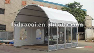 5x5m dome tent with glass wall