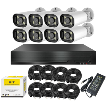 Xmeye Xmeyepro 4K 8MP 8-Kanal-POE-NVR-Kit mit 4pcs IP-Kugelkameras-Zwei-Wege-Audio-Smart CCTV-Sicherheitssystem