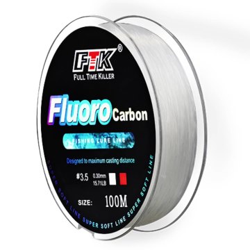 Line Lure Memancing Fluorokarbon 100m Borong - Air Potong Super Kuat dan Cepat