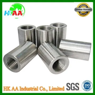Precision steel rebar coupler steel reinforcement rebar couplers