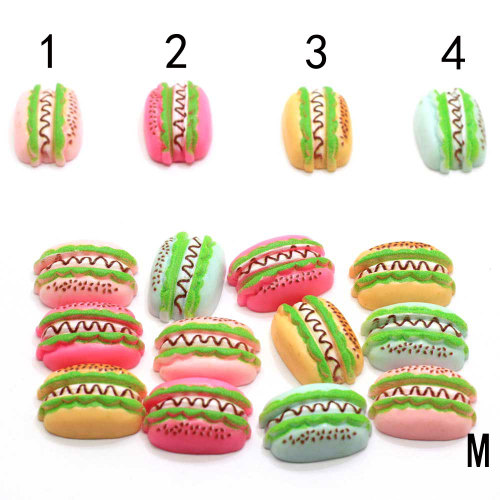 100Pcs/Set Mini Simulation Food Hamburger Pretend Play For Doll Kitchen Toys Dollhouse Miniatures Classic Charms DIY Decoration