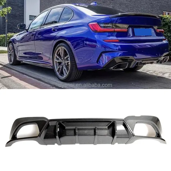 Competitive Style Rear Bumper Lip Spoiler Exhaust Pipe Diffuser for BMW 3 Series G20 G28