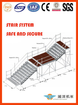 Scaffolding Stair System with Assembly Design