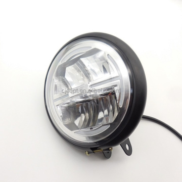 6.5" Inch LED Headlight for 12V-48V Motorcycle with Halo High Low Beam