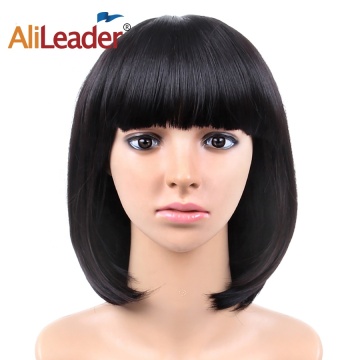 23 Agba 12inch Short Bob Wig nwere Bangs