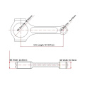 مزورة 4340 توصيل قضيب هوندا D16Z6 H-beam الصلب