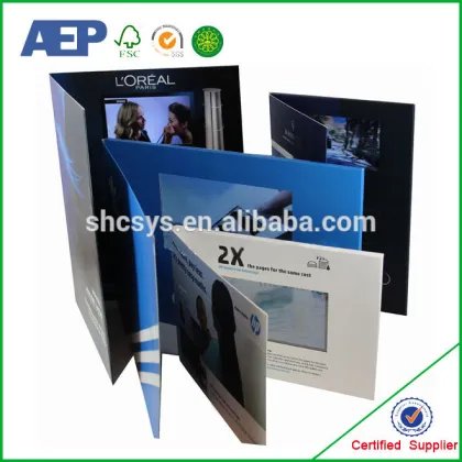 Video Brochure,Video Card,Video Book,Customized Video Flyer,Video Infolder