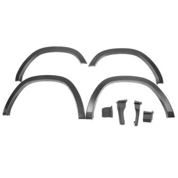 OE Style Smooth Matte Black Fender Flares with Mud Guard for 19-24 Dodge Ram 1500