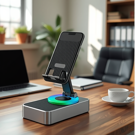 Portable Phone Holder with Bluetooth Speaker