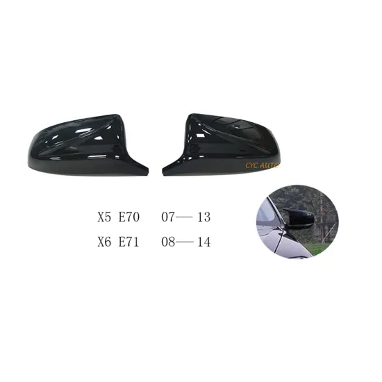 M Style Car Rearview Cover Side Mirror Cover for BMW X5 E70 07-13 & X6 E71 08-14