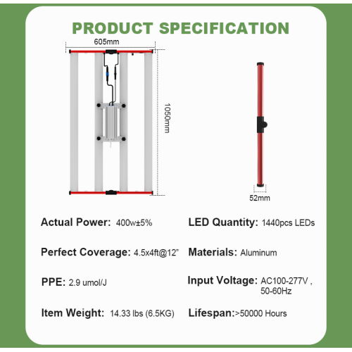Hot-selling 400w dimmable Full Spectrum LED Grow Light