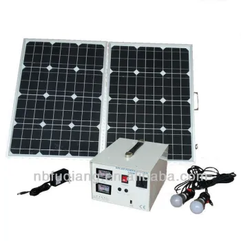 FQ-980WS portable ligting and mobile charging 80W solar system for home with invert